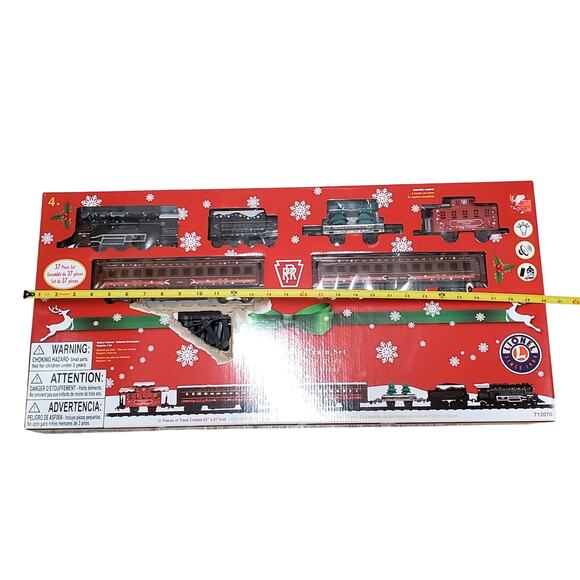 Lionel 37-Piece Christmas Holiday Battery Operated Train Set, Pennsylvania Flyer - Picture 14 of 16